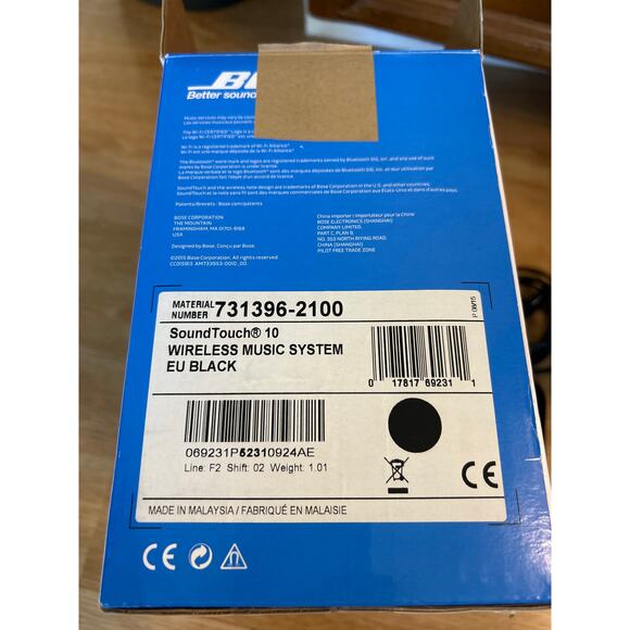 Bose SoundTouch 10 Wireless Music System Model 416776 Black W/Remote Tested - Picture 6 of 6